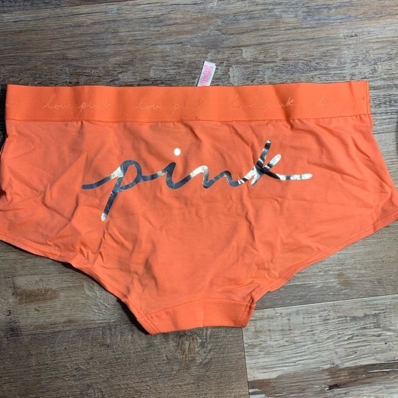 PINK Victoria's Secret Other - New with tags, never worn. Victoria Secret Pink orange cotton boyshort panty